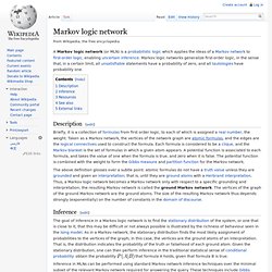 Markov logic network
