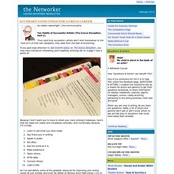 the Networker - Casting Networks Monthly Newsletter