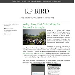 Volley: Easy, Fast Networking for Android - Example
