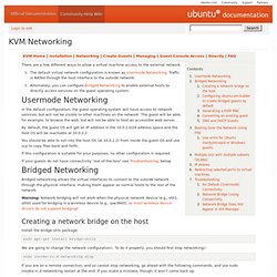KVM/Networking