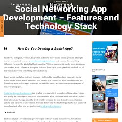 Social Networking App Development- Features and Technology Stack