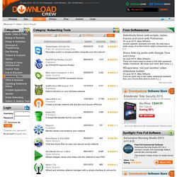 Category: Networking Tools - Software reviews, downloads, news, free trials, freeware and full commercial software - Downloadcrew