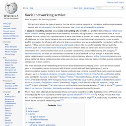 Social network service