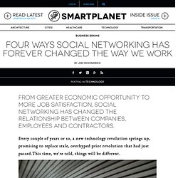 Four ways social networking has forever changed the way we work