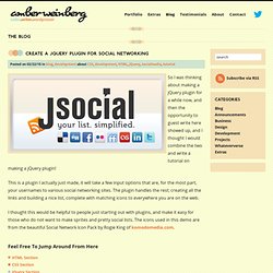 Create a jQuery Plugin For Social Networking