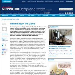 Networking In The Cloud