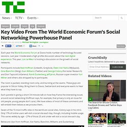 Key Video From The World Economic Forum’s Social Networking Powerhouse Panel