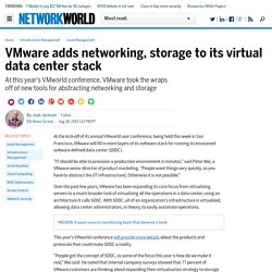 VMware adds networking, storage to its virtual data center stack