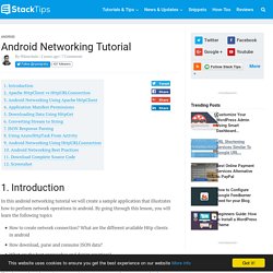 Android Networking Tutorial