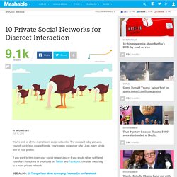 10 Private Social Networks for Discreet Interaction