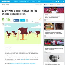 10 Private Social Networks for Discreet Interaction