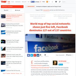 World Social Network Map- Facebook Dominates