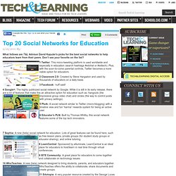 Top 20 Social Networks for Education