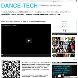 digital networks as medium for embodied knowledge