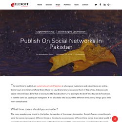 Publish on social networks in Pakistan