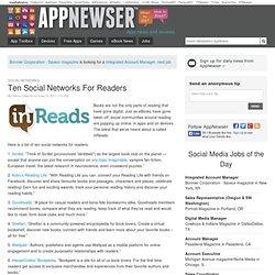 Ten Social Networks For Readers - AppNewser