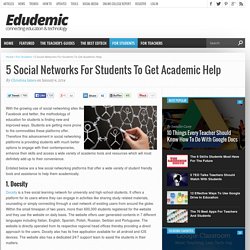 5 Social Networks For Students To Get Academic Help