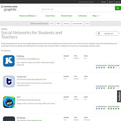 Social networks for students and teachers