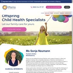 Ms Sonja Neumann – Paediatric Dietitian