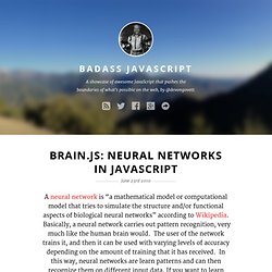 Brain.js: Neural Networks In JavaScript