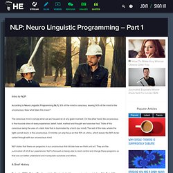 NLP: Neuro Linguistic Programming – Part 1