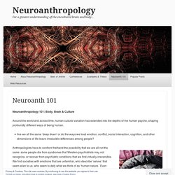 Neuroanthropology
