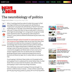 The neurobiology of politics