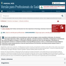 Raiva - Distúrbios neurológicos - Manuais MSD edição para profissionais