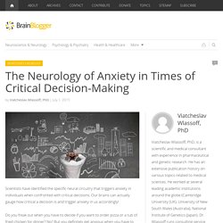 The Neurology of Anxiety in Times of Critical Decision-Making