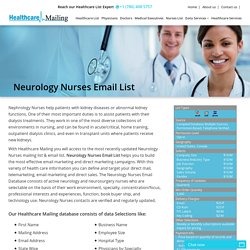 Neurology Nurses Mailing Addresses