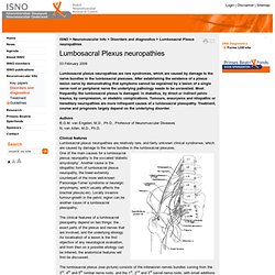 Neuromuscular Info - Disorders and diagnostics - Lumbosacral Plexus neuropathies