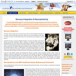 Sensory Integration & Neuroplasticity