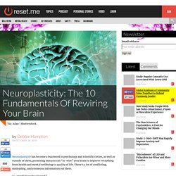 Neuroplasticity: The 10 Fundamentals Of Rewiring Your Brain