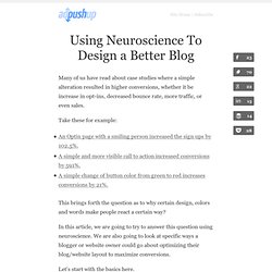 Using Neuroscience To Design a Better Blog - AdPushup