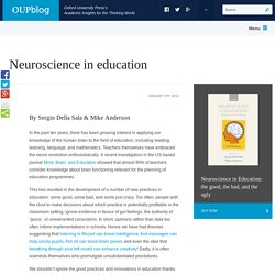 Neuroscience in education