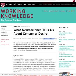 What Neuroscience Tells Us About Consumer Desire