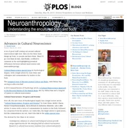 Advances in Cultural Neuroscience