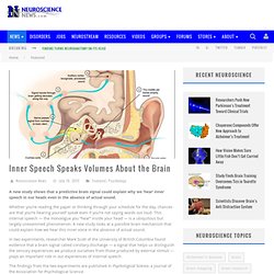 Inner Speech Speaks Volumes About the Brain