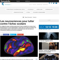 Les neurosciences pour lutter contre l'échec scolaire - France 3 Basse-Normandie