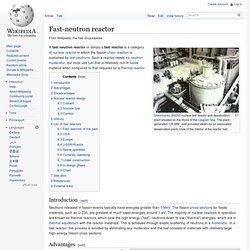 Fast-neutron reactor - Wiki