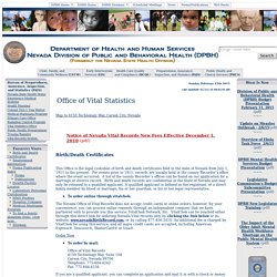 Nevada Division of Public and Behavioral Health