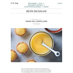 Never Fail Lemon Curd — Beth Dunham