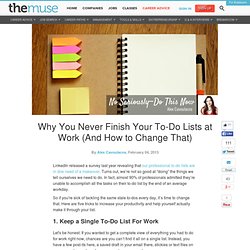 Why You Never Finish Your To-Do Lists at Work (And How to Change That)