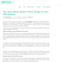 You Must Never Ignore These Things In Your POS System