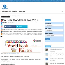 New Delhi World Book Fair, 2016