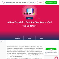 A New Form I-9 is Out! Are You Aware of all the Updates?