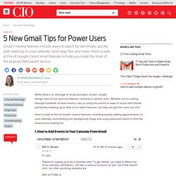 5 Gmail tips for power users