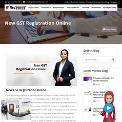 New GST Registration Online