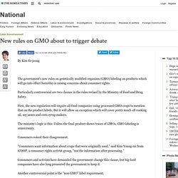 KOREATIMES 01/02/17 New rules on GMO about to trigger debate