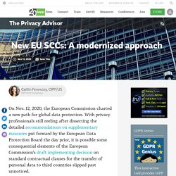 New EU SCCs: A modernized approach